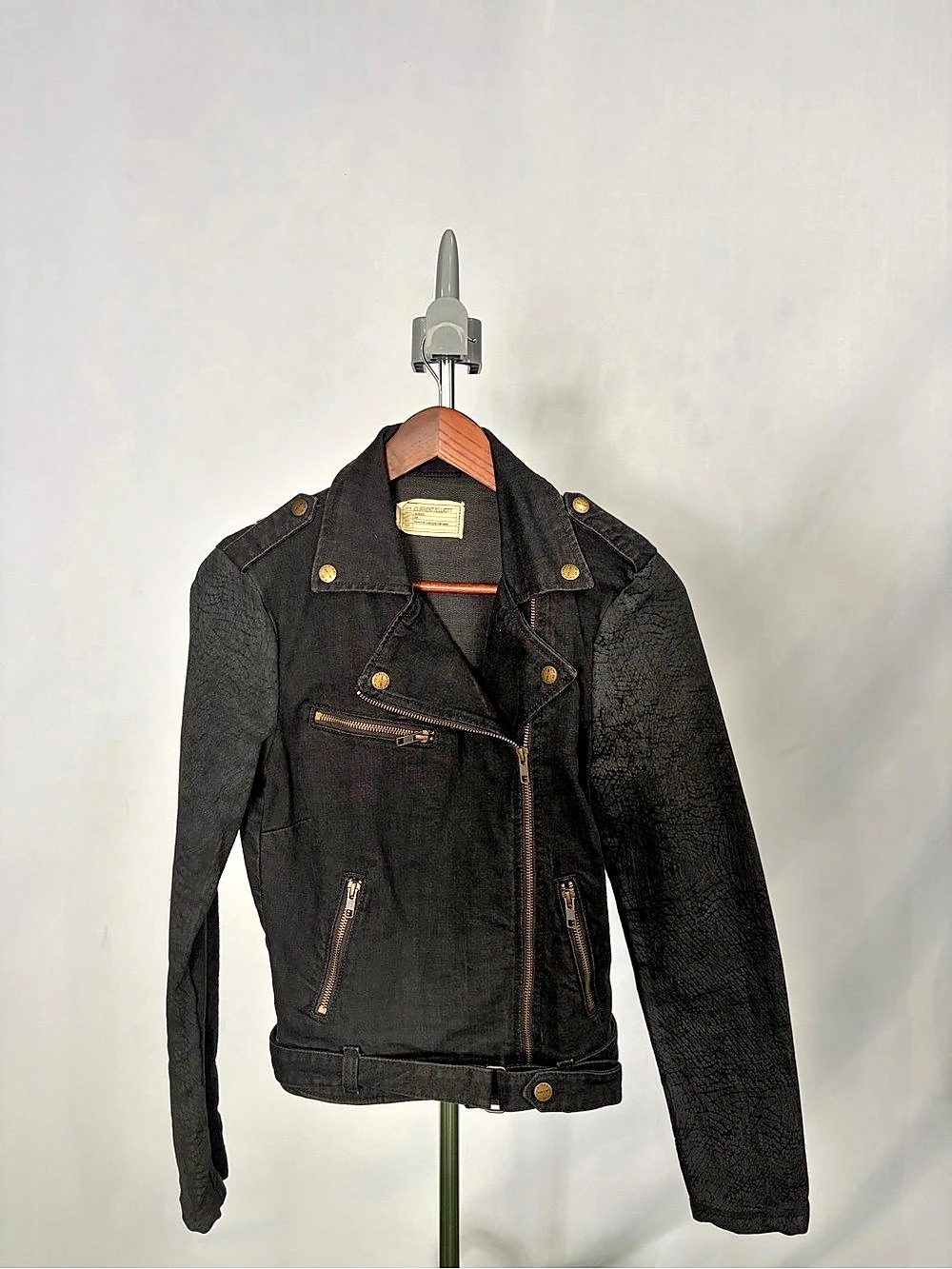 Current/Elliott The Easy Biker Leather Jacket
